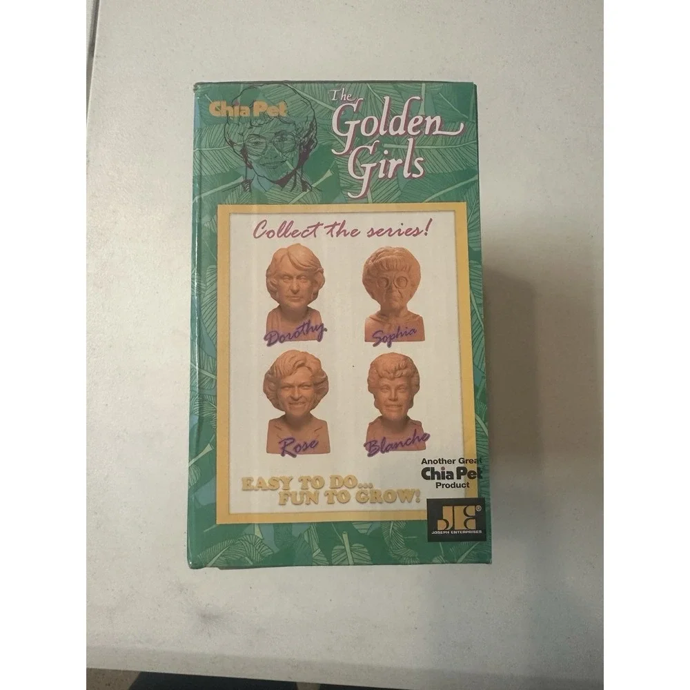 Golden Girls Sophia Chia Pet Decorative Planter & Seeds Sitcom Estelle Getty NEW